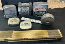 Vintage Lot 7  Tape Measures: Craftsman, Lufkin Cresent, Stanley Lots Of History