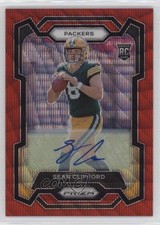 2023 Panini Prizm Rookies Red Wave 95/149 Sean Clifford #338 Auto 0f5t