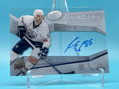 2008-09 Upper Deck Ice Glacial Graphs Rob Schremp #GG-RO Auto