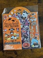 Hello Kitty Friends HALLOWEEN Puffy Sticker Play set 30 stickers 2 scenes