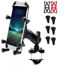 New RAM Motorcycle Bike Handlebar Rail Mount X-Grip Holder Cell Mobile Phone Gps