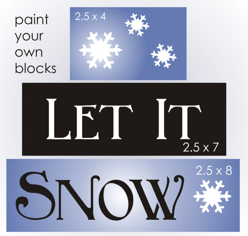 Joanie Winter Stencil Let It Snow Snowflakes Holiday Country Christmas DIY Signs | eBay joanie-winter-stencil-let-it-snow-snowflakes-holiday-country-christmas-diy-signs-ebay