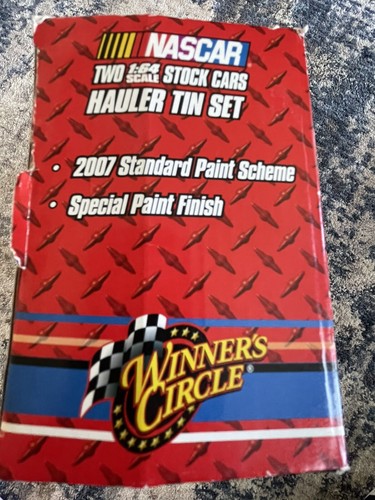 JEFF GORDON WINNER'S CIRCLE 2007 NASCAR STOCK CAR #24 DIE CAST, HAULER TIN SET - Picture 7 of 10