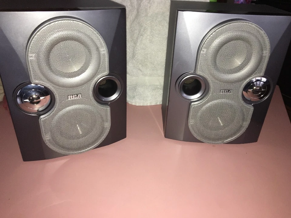 Vintage Lotto 2x RCA RS2622 Legno Fermalibri Casa Altoparlante 6 Ohm 75 W Audio - Immagine 4 di 4