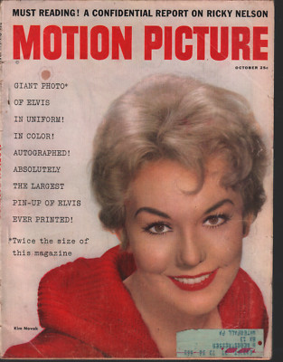 Motion Picture Magazine October 1958 Kim Novak Ricky Nelson 070820AME