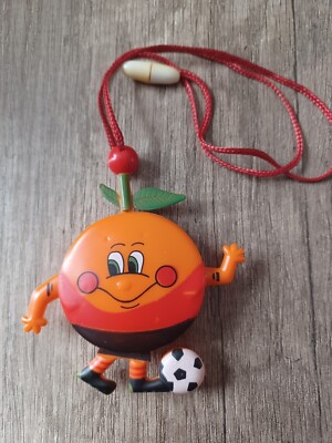 Pendentif Mascotte Naranjito - Coupe Du Monde 1982 Espagne, Vintage Rare