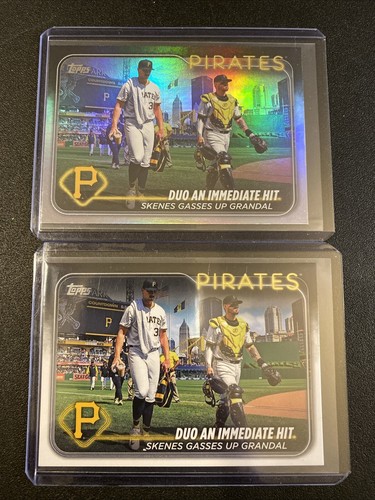 2024 Topps Update Paul Skenes Rookie Lot (5) Pittsburgh Pirates 4 Base 1 Foil - Picture 4 of 7