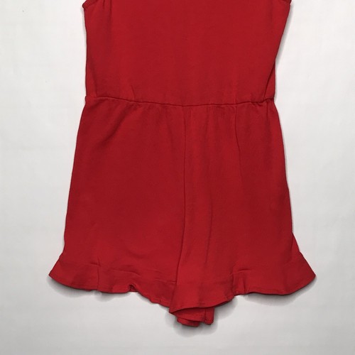 Gianni Bini GB Youth Girls Red Tie Sleeves Romper Size L Shorts One Piece - Picture 3 of 8