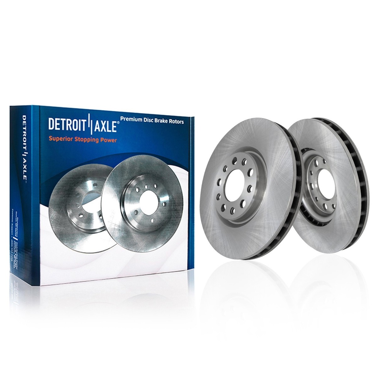 Transit Auto - Front Rear Disc Brake Rotors Ceramic Pads And Drum Kit 7pc For 2017 Jeep Compass Rear Brakes With 305mm Diameter Rotor K8a 100141