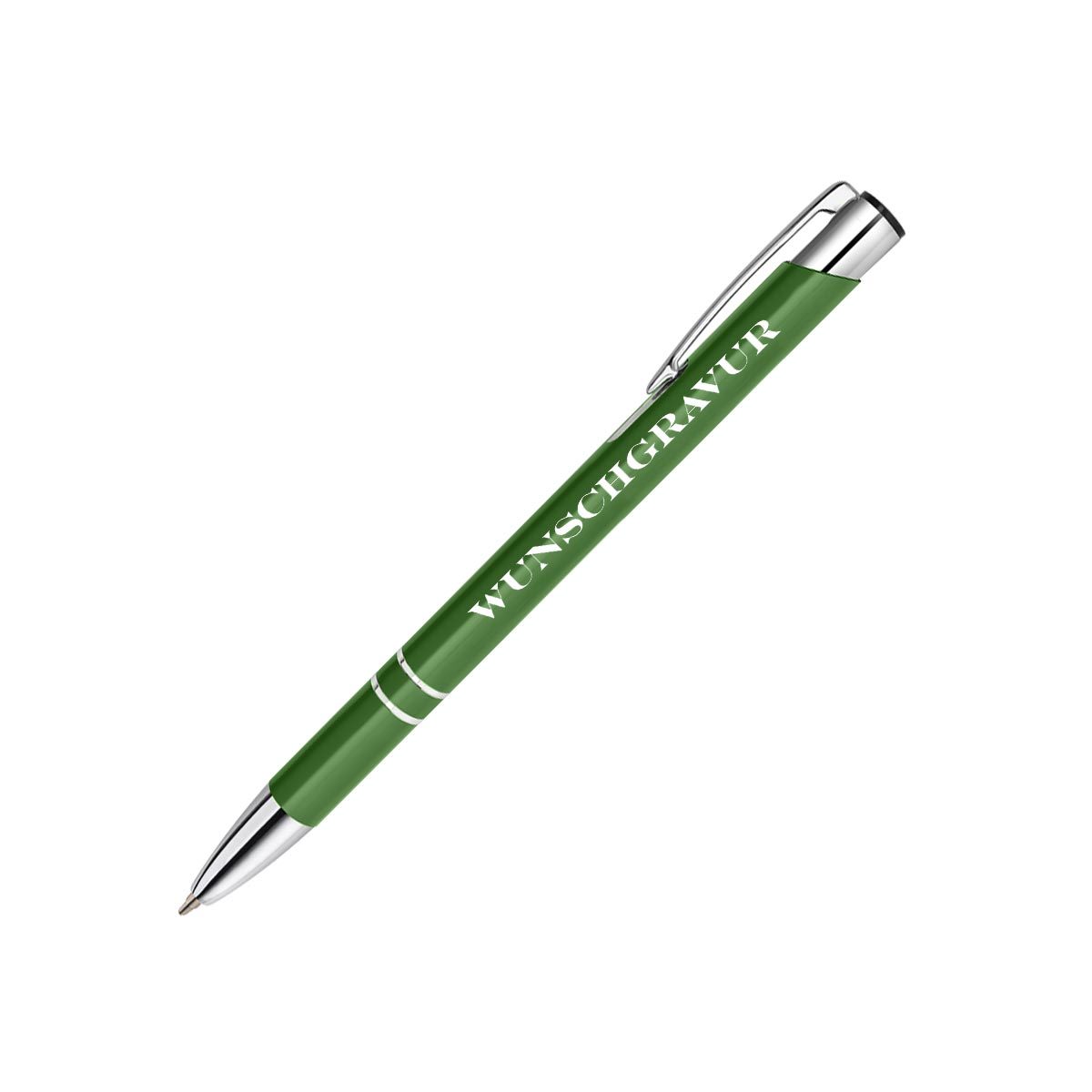 Penna a sfera Velvet in metallo soft touch con stampa logo