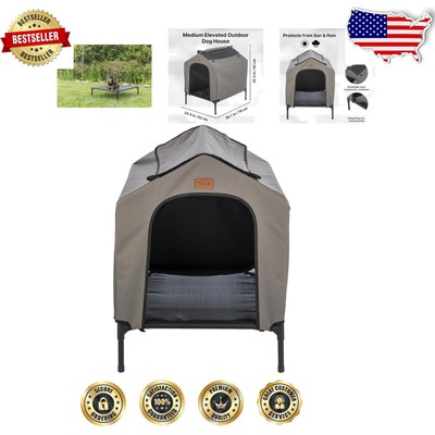 Durable Elevated Dog House - Portable, Waterproof & Sun-Resistant for Travel