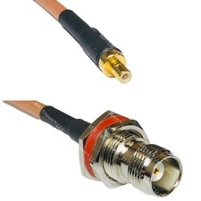 RG400 SMB MALE to TNC FEMALE BULKHEAD RF Cable FAST-SHIP LOT