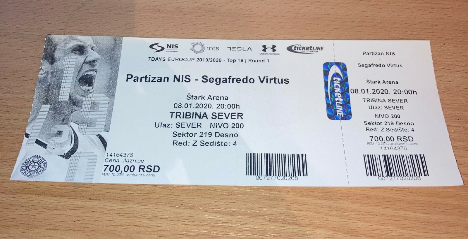 Partizan Virtus Bologna Kinder Eurocup 2020 basketball ticket Italy Serbia Cuisine reunionnaise
