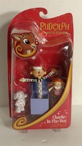 CHARLIE-IN-THE-BOX RUDOLPH THE RED NOSED REINDEER FIGURE ROUND 2 FOREVER FUN | eBay
