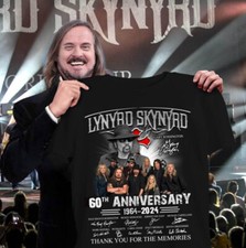 lynyrd skynyrd 60th anniversary vintage shirt 1964 2024 classic t-shirt