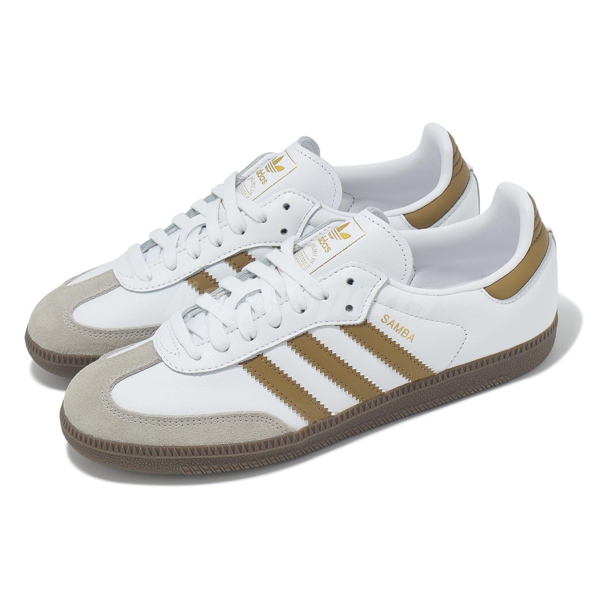 adidas Originals Samba OG Cloud White Brown Desert Gum Men adidas Originals Samba OG Cloud White Brown Desert Gum Men
