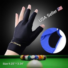 Spandex Snooker Billiard Cue Glove Pool Left Hand Open Three Finger Accessory