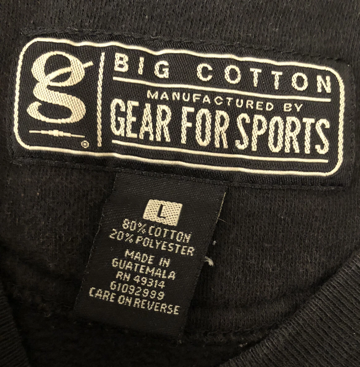 Big Cotton Gear For Sports L Colorado University CU Destroyed Cropped Sweatshirt