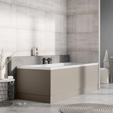 Signite Matt Grey Stone Front Bath Panel - 1800mm