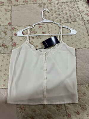NWT Brandy Melville Button Down Lace Top 