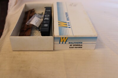 HO Scale Walthers, 40' Gondola, EJ&E Chicago Outer Belt, Black, #30608, 932-3808