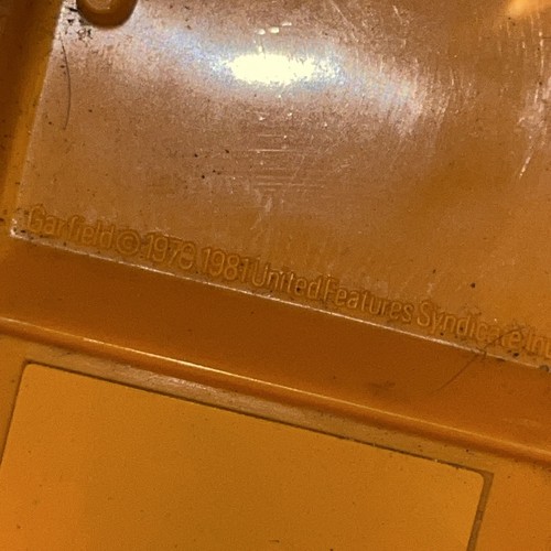 VINTAGE GARFIELD Cat Phone TYCO Landline Telephone 1981 Eyes Open/Close