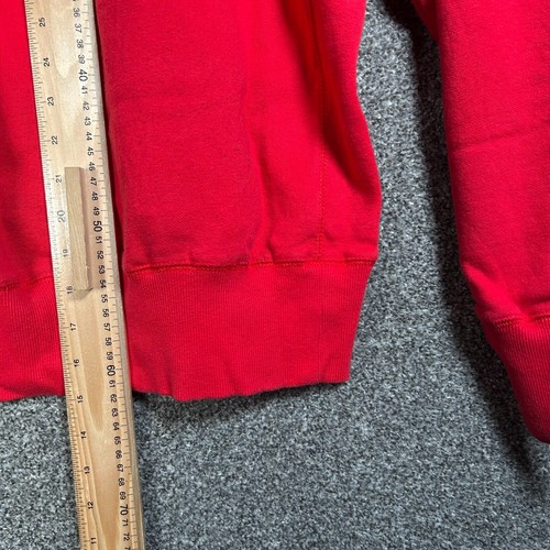 Nike Hoodie Mens S Red Graphic Spellout Bobcats Pullover Sweatshirt - Foto 9 di 12