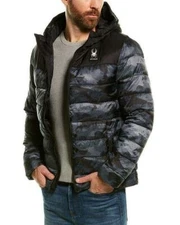 NEW Spyder Jacket Circuit Block Men's S-M-L-XL Black Camo Insulated Puffer