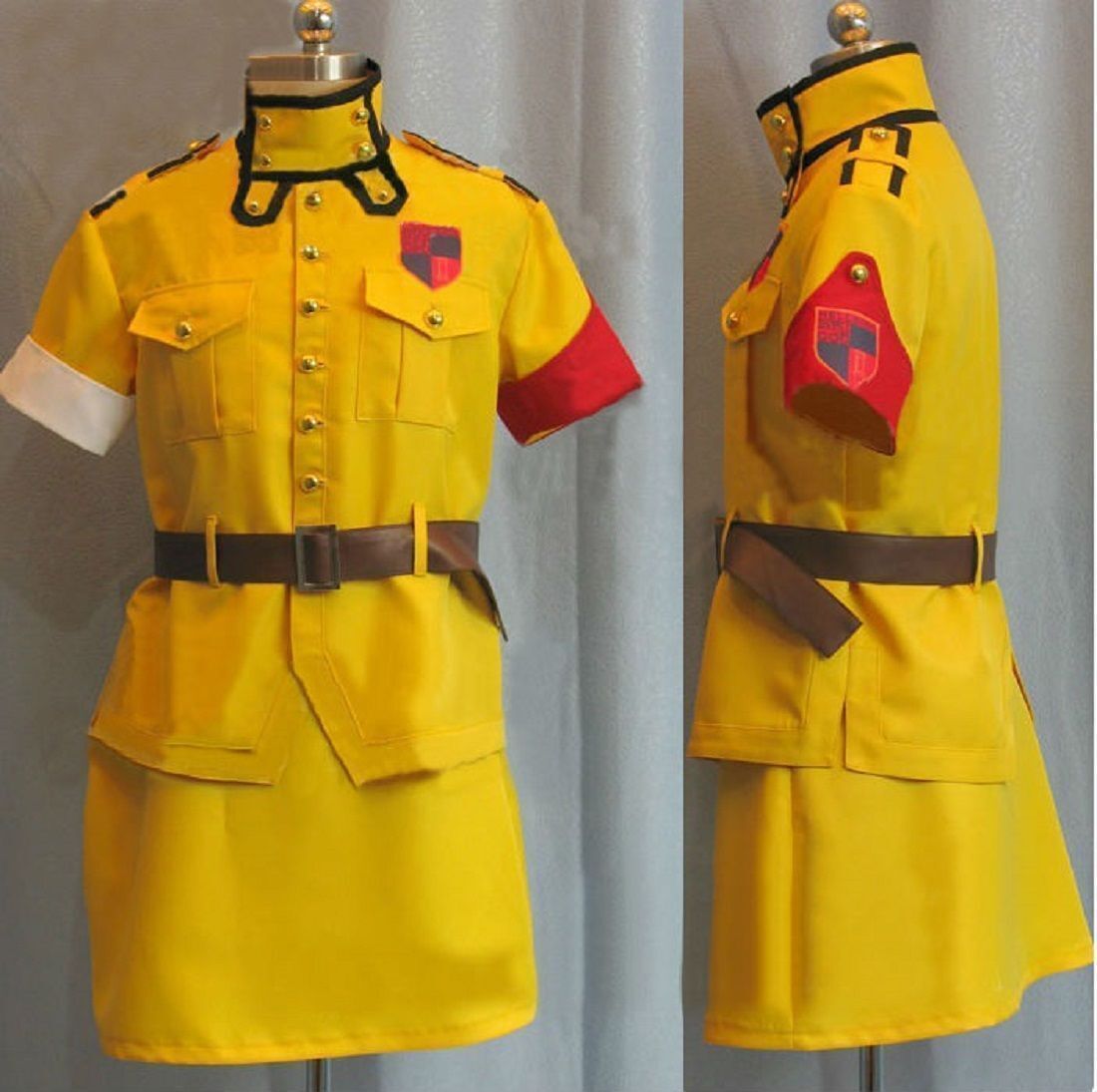 Hellsing Seras Victoria Yellow Cosplay Costume