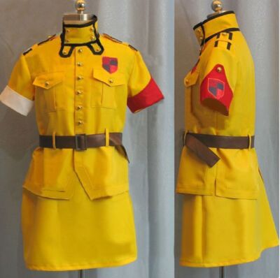Hellsing Seras Victoria Yellow Cosplay Costume Custom-made #