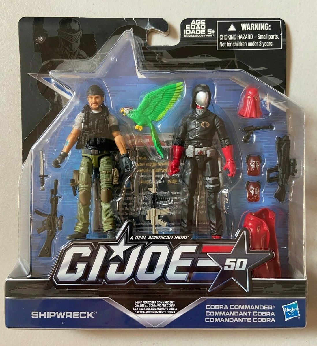 GI Joe 50th Anniversary Hunt For Cobra Shipwreck Cobra Commander Figures