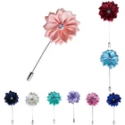 Lapel Flower Boutonniere Stick Brooch Pin Men's Suit Tie #25 A