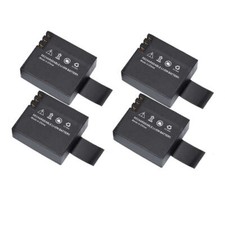 4-Pack 3.7V 3.33Wh Battery for SJ6000 SJ4000 SJ7000 M10 Action Sport Cam OS480