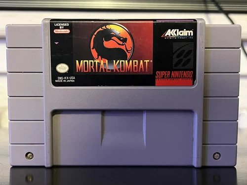 Mortal Kombat: SNES game (Super Nintendo)TESTED
