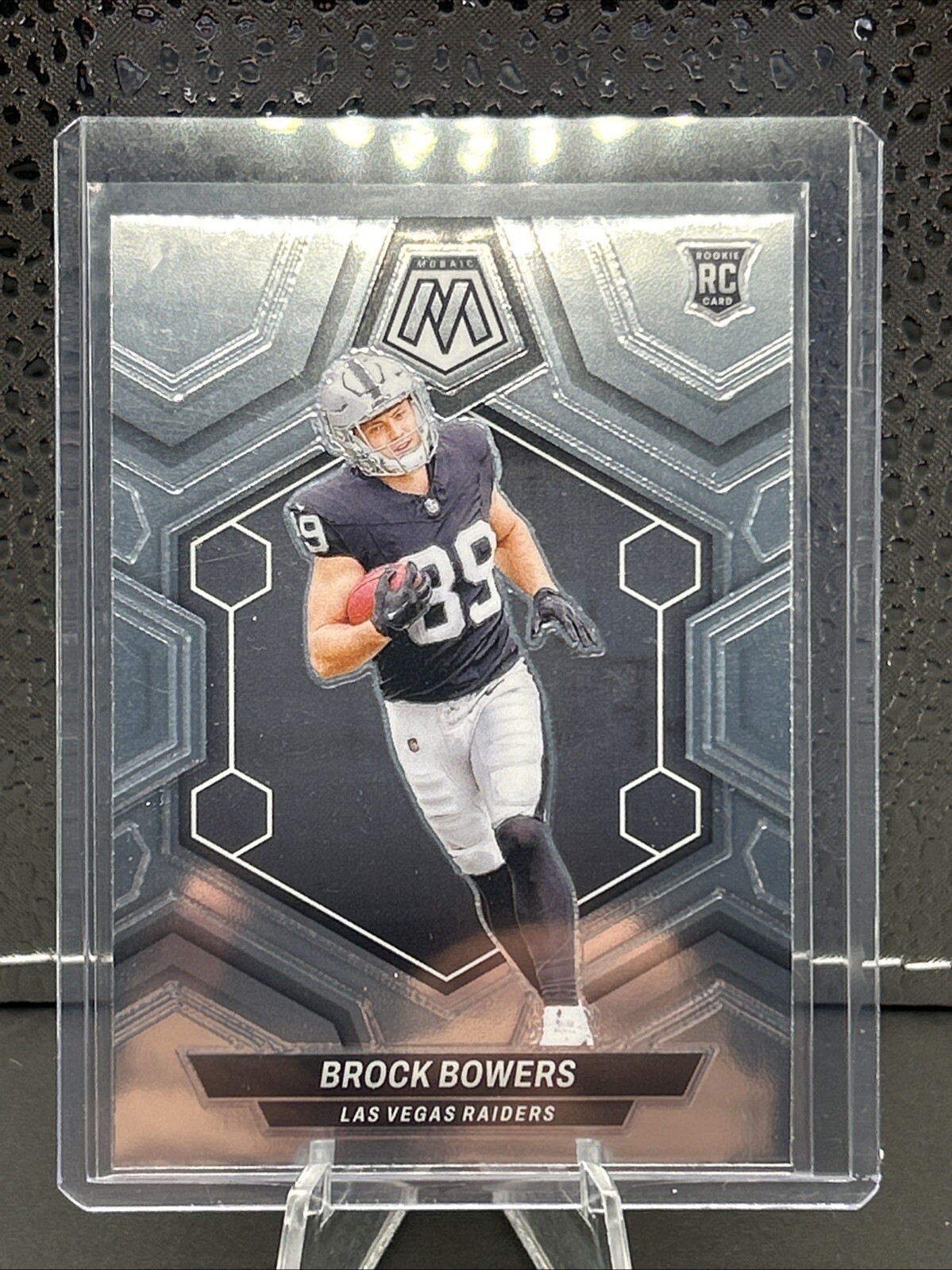 2024 Brock Bowers Panini Mosaic #313 RC Rookie NFL Las Vegas Raiders