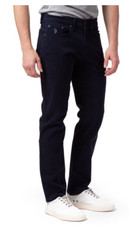 USPA Men's Slim Straight Stretch Twill 5 Pocket Pants NAVY-BLACK-GRAY-HONEY 