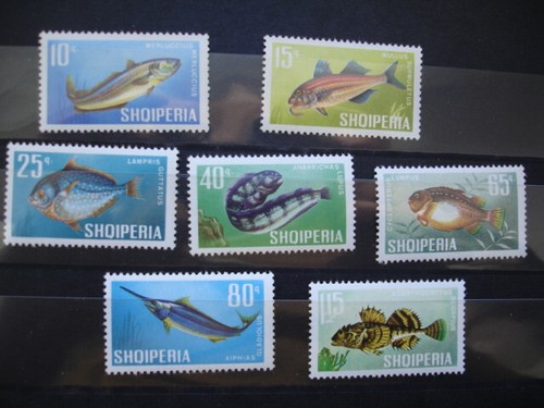 ALBANIEN / ALBANIA / SHQPERIA 1967 / FISCHE / FISHES / MNH SET / VERY FINE **