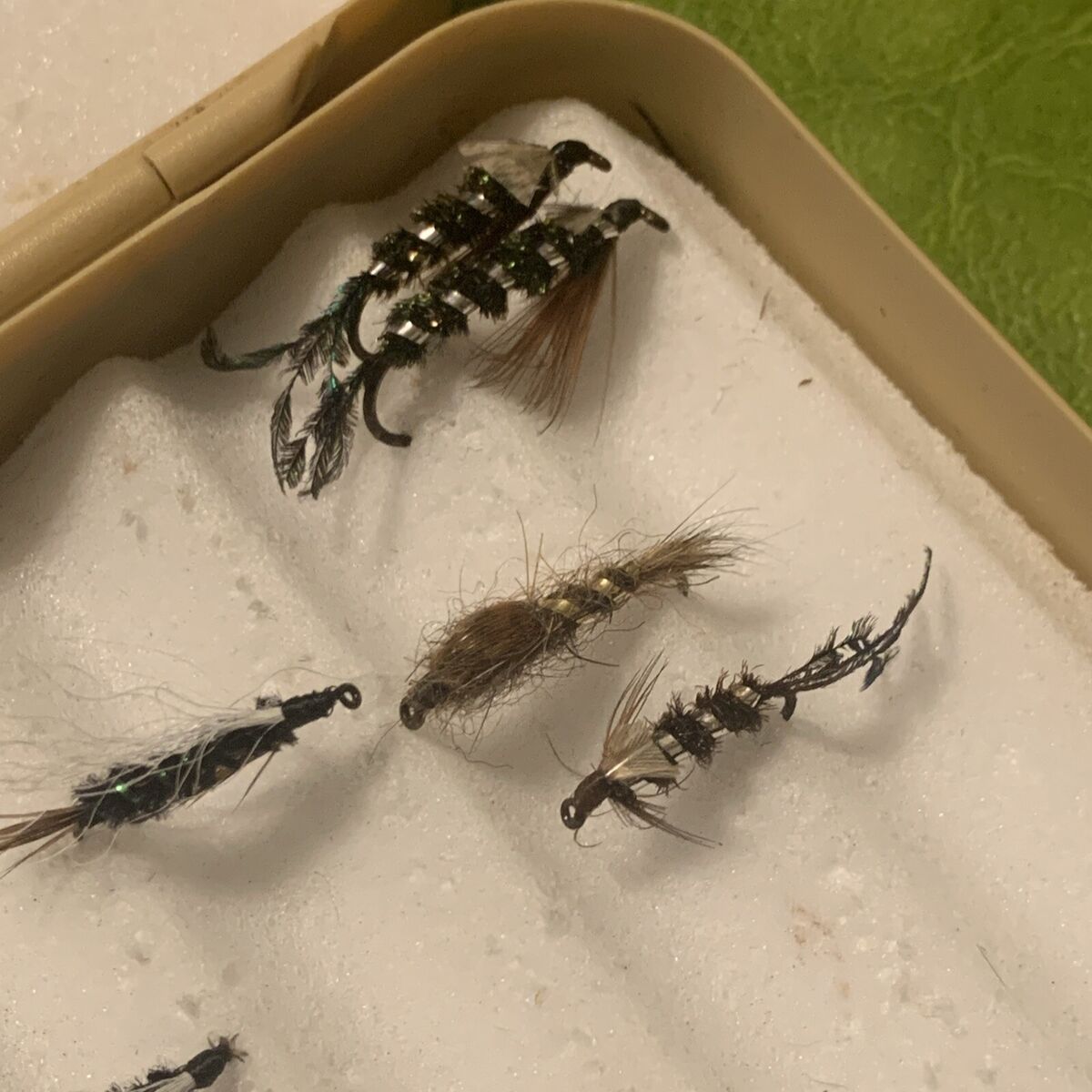 Vintage Fishing Tackle Orvis Superfine Flies Fly Box And Vintage Fishing Tackle Orvis Superfine Flies Fly Box And