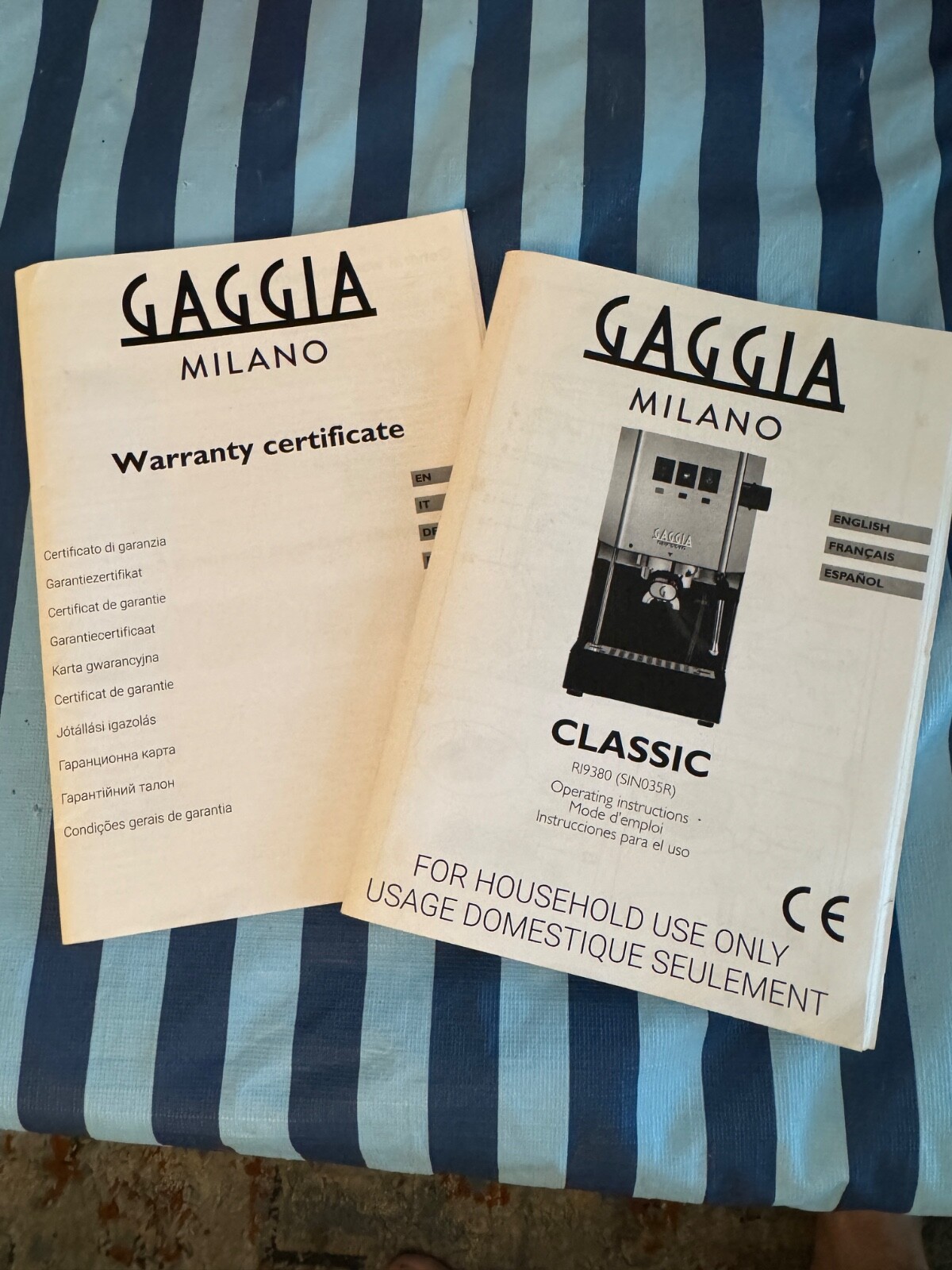 Gaggia Classic Pro Semi-Automatic Espresso Machine -  (RI9380/48)