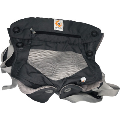 Ergobaby 360 Cool Air Mesh 4 Position Carbon Grey Safety Toddler Baby Carrier