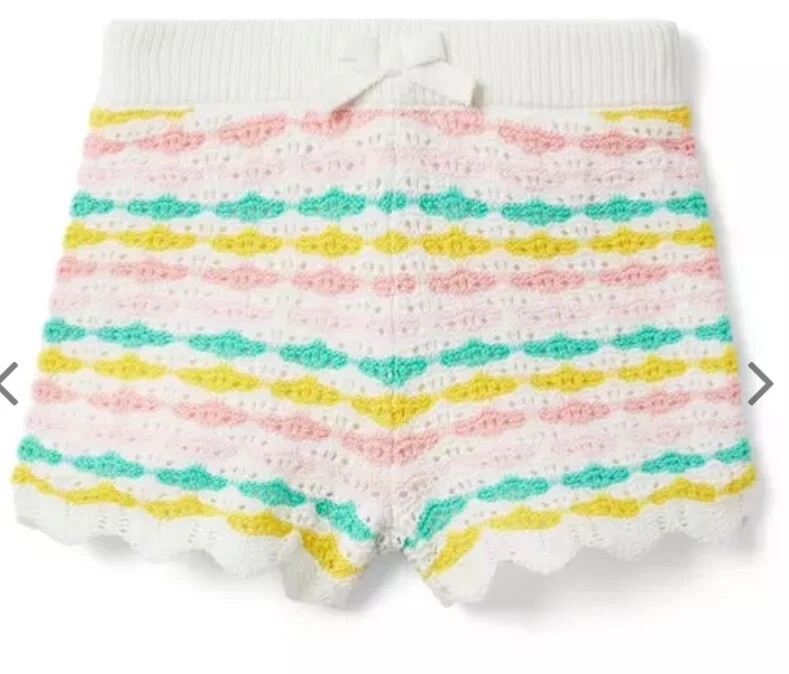 Janie and Jack Striped Crochet Short size 7 new with tags - Image 2 of 4