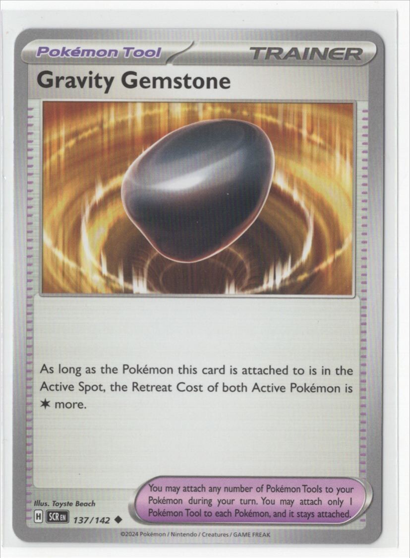 Pokemon Stellar Crown 137/142 Gravity Gemstone