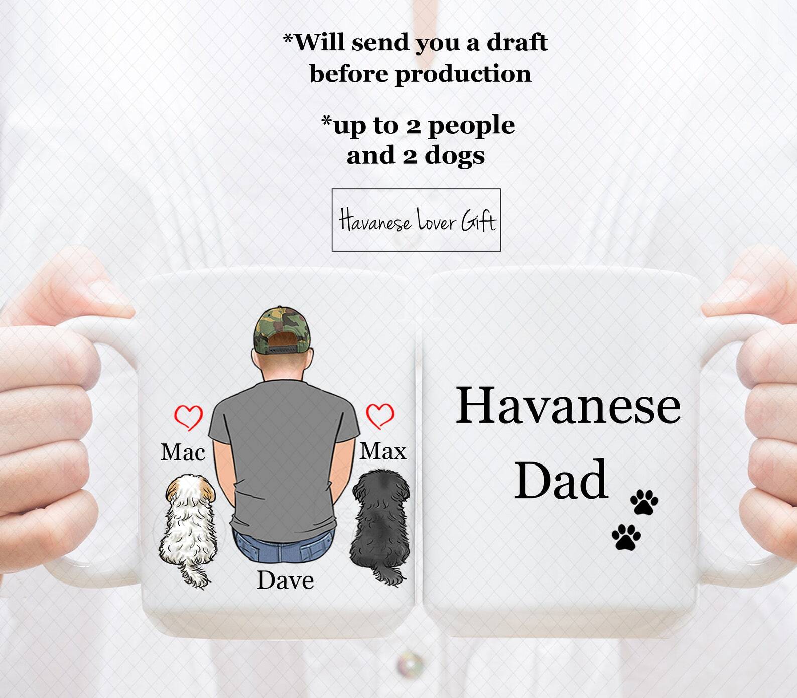 Custom Havanese Mug Havanese Dad Mug Havanese Mom Mug Havanese Lover Mug