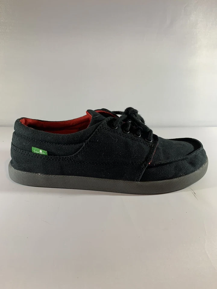 Sanuk Lona Niños Zapato Negro y Rojo Talla 5kids Foto 3 de 4