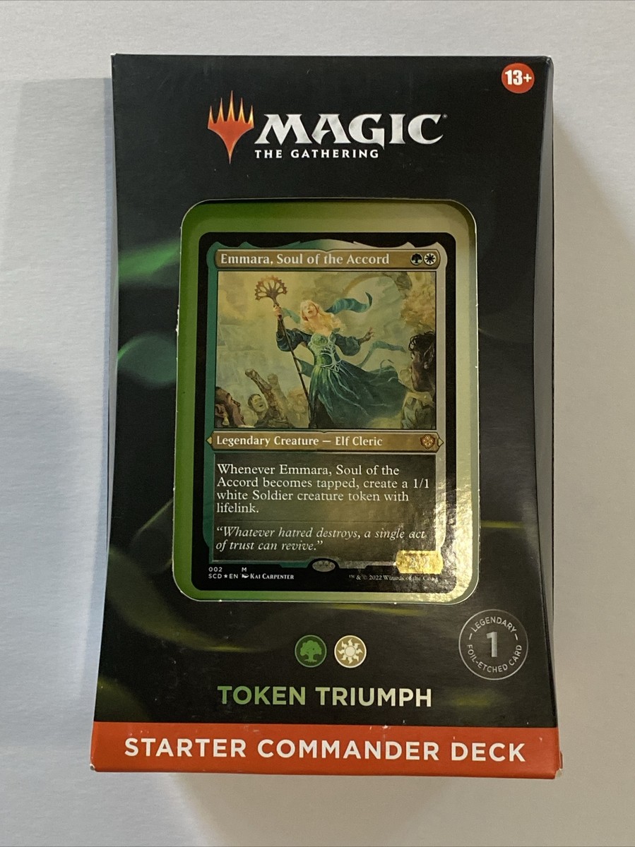 MTG Magic The Gathering Token Triumph Starter Commander Deck New! MTG Magic The Gathering Token Triumph Starter Commander Deck New!