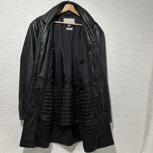 M. Julian Wilsons Thinsulate Ultra Insulation VTG Black Leather Jacket Sz Large - Picture 10 of 24