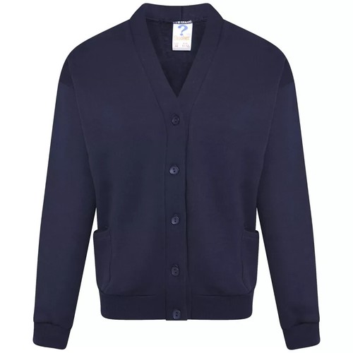 Premium Kids Knitted V Neck Cardigan Button-Up School Girls & Boys Uniform - Picture 10 of 25