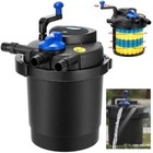 1600 Gal Pond Pressure Bio Filter w/ 13W UV Sterilizer Light Koi Fish ETL Listed