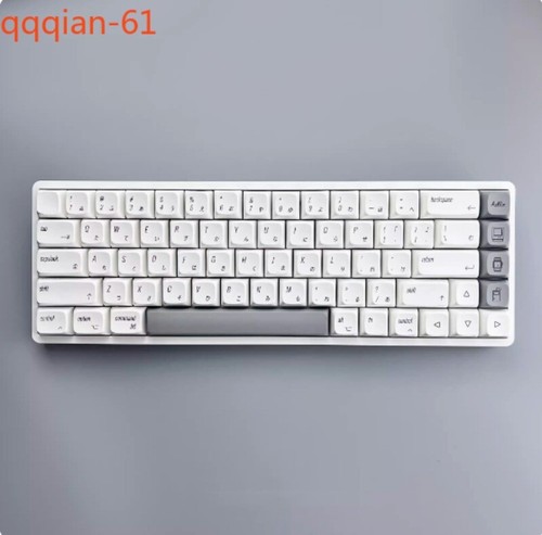 PBT White Style Keycaps For Apple XDA Height Keyboard for 68/84/87/96/98/108MX - Picture 3 of 8