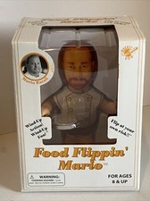 2006 Rocket USA Food Network Tin Toy Wind Up Mario Batali Food Flippin Mario New